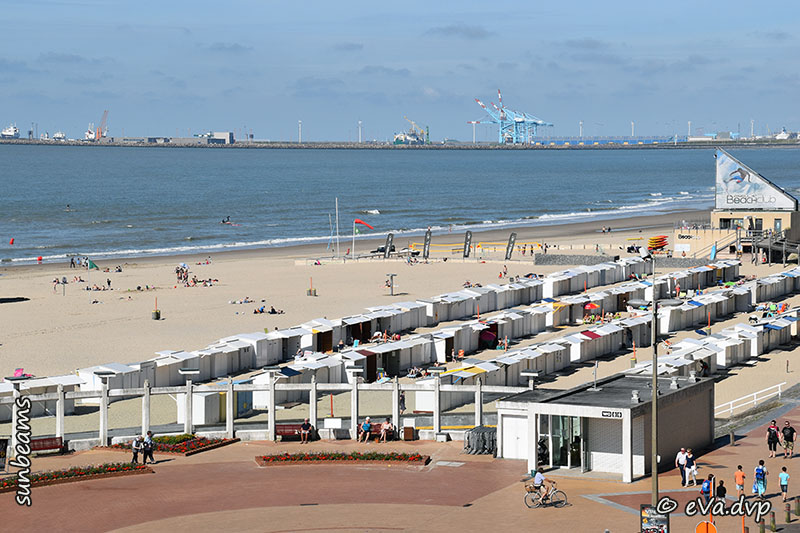 vergezicht op de haven van Zeebrugge