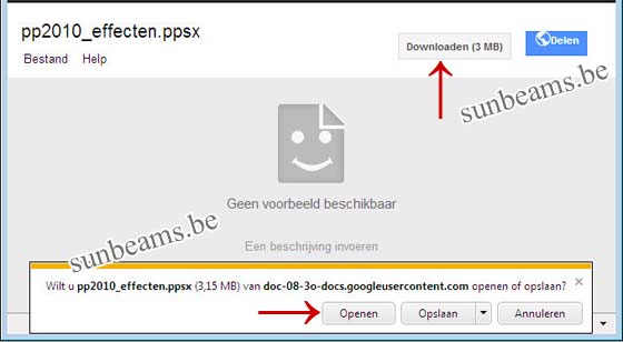 downloaden openen